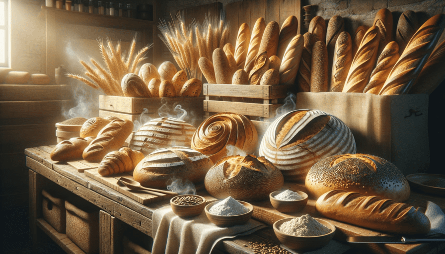différents types de farine pour fabriquer du pain artisanal